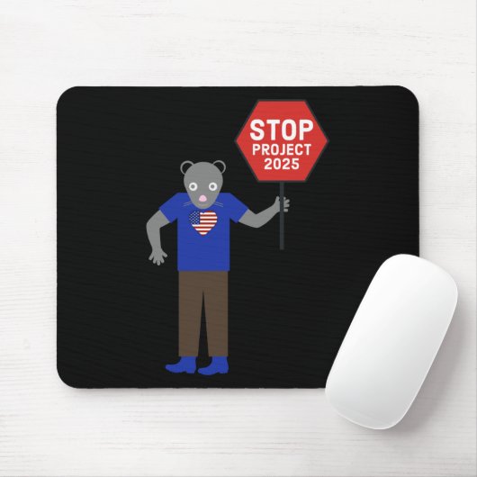 "vermin" Aktivist Stopp Projekt 2025. Mousepad (Mit Mouse)