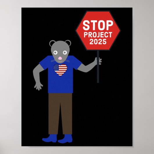 "vermin" Aktivist Stopp Projekt 2025. Poster (Vorne)
