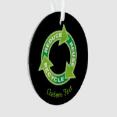 Verminderung der Wiederverwendung Gerecycelt Ornam Ornament (Vorderseite)