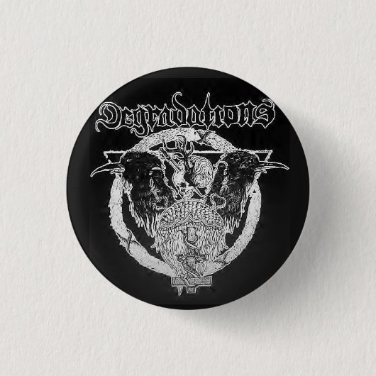 Verminderung-Kleiner Vogelscheuche-Knopf Button (Vorderseite)