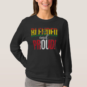 Vermischte und stolze Staatsangehörigkeit Halbpens T-Shirt