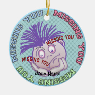 Vermisse Dein Gesicht  Keramik Ornament