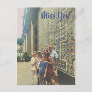 Vermisse dich! Aus Mexiko Postkarte