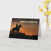 Vermisse dich Cowboy Country zum Vatertag