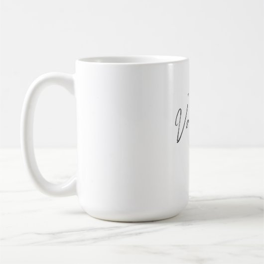 Vermisse dich dieses Valentins-Skript-Herz Kaffeetasse (Links)