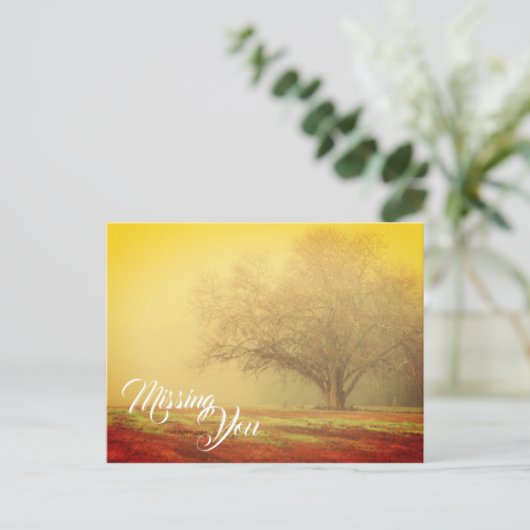 Vermisse Dich Landschaftspostkarte Postkarte (Stehend Vorderseite)