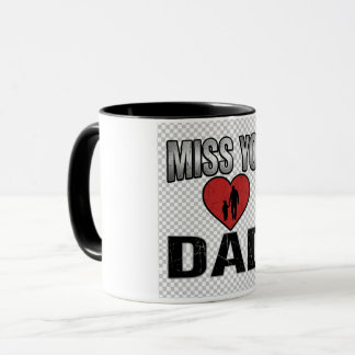 Vermisse dich Papa Erinnerungsbecher | Emotionaler Tasse