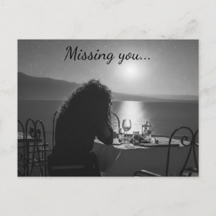 Vermisse dich Postkarte