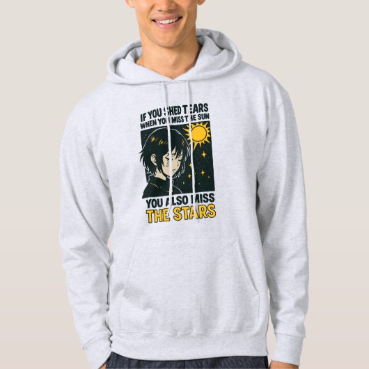 Vermisse die Sterne Hoodie (Vorderseite)