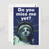 Vermissen Sie mich noch? (Freiheit) Postkarte (Vorne/Hinten)