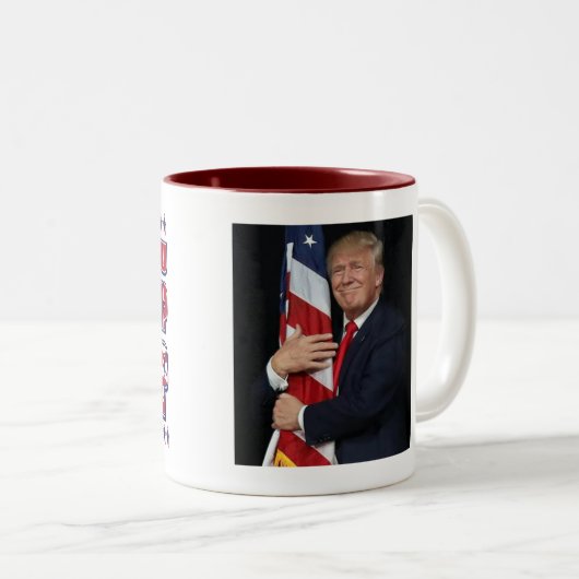 Vermissen Sie mich noch - Präsident Trump Zweifarbige Tasse (VorderseiteRechts)