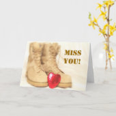 vermissen Sie militärische Kampfstiefel Karte (Gelbe Blume)