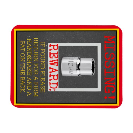 VERMISST! 10MM-SOCKET MAGNET (Horizontal)