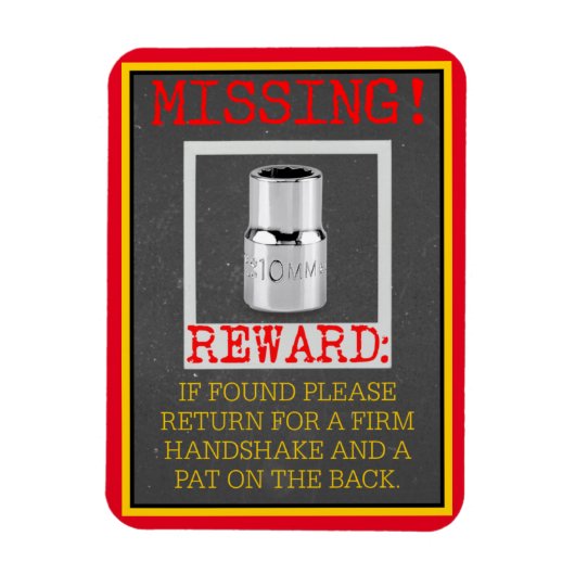 VERMISST! 10MM-SOCKET MAGNET (Vertikal)