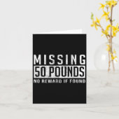 Vermisst 50 Pfund Gewichtsverlust Motivation Zitat Karte (Gelbe Blume)