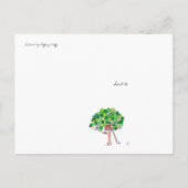 Vermisst, Baumhaus Postkarte (Rückseite)