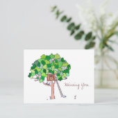 Vermisst, Baumhaus Postkarte (Stehend Vorderseite)