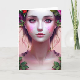 Vermisst | Beautiful Ethereal Woman Fantasy Art Karte