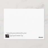 vermisst bist du ruff, Vermisst bist du ruff... Postkarte (Rückseite)