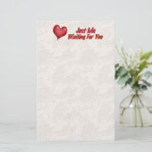 Vermisst Briefpapier (Stehend Vorderseite)