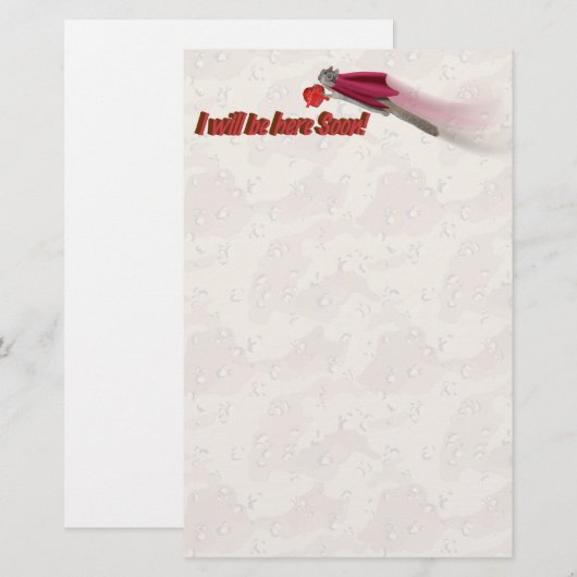 Vermisst Briefpapier (Vorne/Hinten)