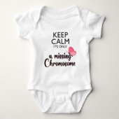 Vermisst-Chromosom-Turner-Syndrom Baby Strampler (Vorderseite)