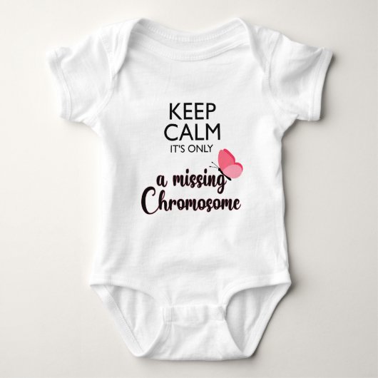 Vermisst-Chromosom-Turner-Syndrom Baby Strampler (Vorderseite)