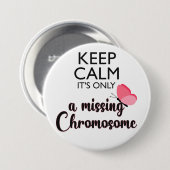 Vermisst-Chromosom-Turner-Syndrom Button (Vorne & Hinten)