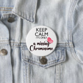 Vermisst-Chromosom-Turner-Syndrom Button (Beispiel)