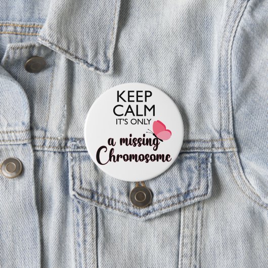 Vermisst-Chromosom-Turner-Syndrom Button (Beispiel)