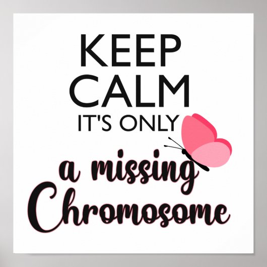 Vermisst-Chromosom-Turner-Syndrom Poster (Vorne)