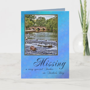 Vermisst dein Vater am Vatertag Karte