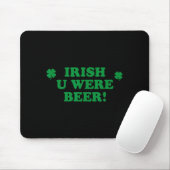 Vermisst du Bier warst, lustiger süßer Shamrock Sa Mousepad (Mit Mouse)