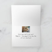 Vermisst, du bist weg von Sad Bear Spaß Karte (Innenseite)