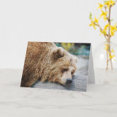 Vermisst, du bist weg von Sad Bear Spaß Karte (Gelbe Blume)