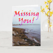 "Vermisst du!" Blank/Anpassbare Grußkarte Karte (Gelbe Blume)