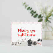 Vermisst du gleich? postkarte (Stehend Vorderseite)