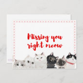 Vermisst du gleich? postkarte (Vorne/Hinten)