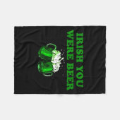 Vermisst Du war Bier, Lustiges Bier St Patricks Da Fleecedecke (Vorderseite (Horizontal))
