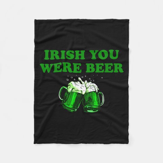 Vermisst Du war Bier, Lustiges Bier St Patricks Da Fleecedecke (Vorderseite)