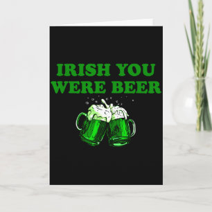 Vermisst Du war Bier, Lustiges Bier St Patricks Da Karte