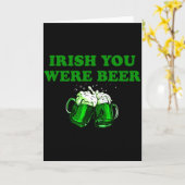 Vermisst Du war Bier, Lustiges Bier St Patricks Da Karte (Gelbe Blume)