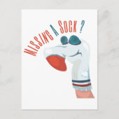 Vermisst eine Socke? Postkarte (Vorderseite)