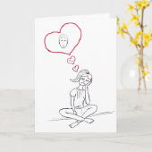 Vermisst er Karte (Gelbe Blume)