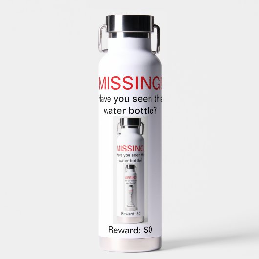 "Vermisst" Flasche (Vorne)