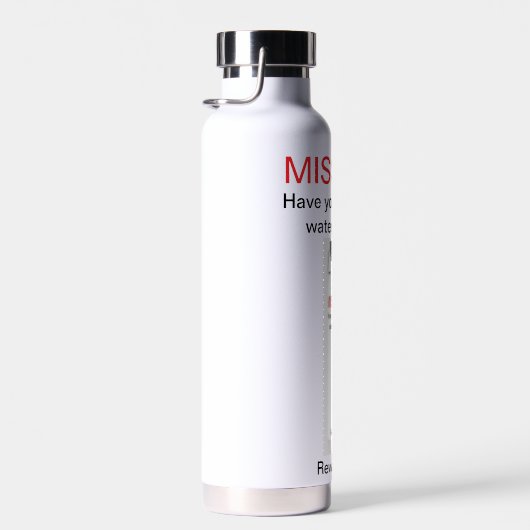 "Vermisst" Flasche (Rechts)