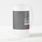 VERMISST (Gitarre - wenn gefundene bitte Rückkehr Mattglas Bierglas (VorderseiteRechts)