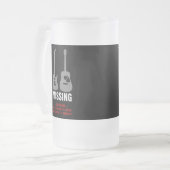 VERMISST (Gitarre - wenn gefundene bitte Rückkehr Mattglas Bierglas (Vorderseite Links)