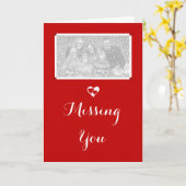 Vermisst hören Sie die Fotokarte Karte (Gelbe Blume)