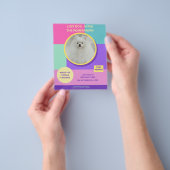 Vermisst Hund Modernes farbiges Foto Poster Flyer (Gruppe)